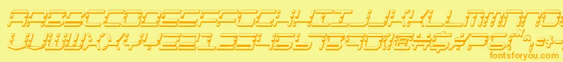 Qqv2sic Font – Orange Fonts on Yellow Background