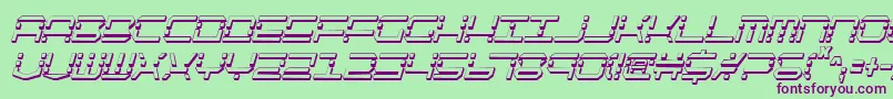 Qqv2sic Font – Purple Fonts on Green Background