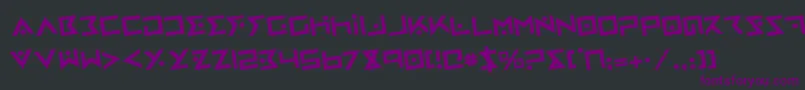 IronCobraRotated Font – Purple Fonts on Black Background