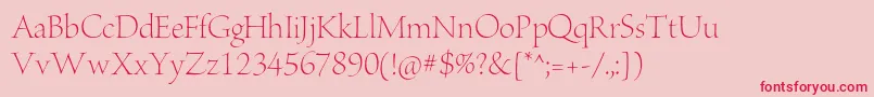 BriosoproLightposter Font – Red Fonts on Pink Background