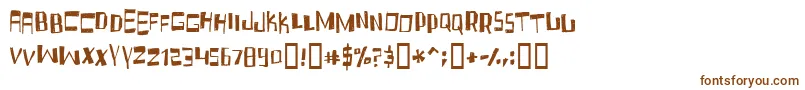 Шрифт Fruidc – коричневые шрифты на белом фоне
