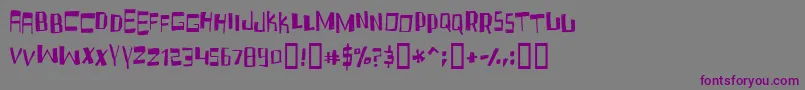 Шрифт Fruidc – фиолетовые шрифты на сером фоне