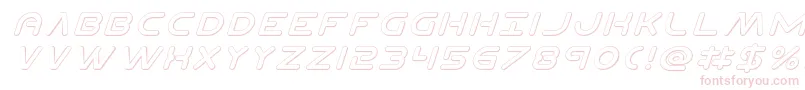 Planetn3Dital Font – Pink Fonts on White Background