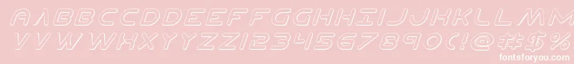 Planetn3Dital Font – White Fonts on Pink Background