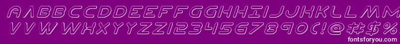 Planetn3Dital Font – White Fonts on Purple Background