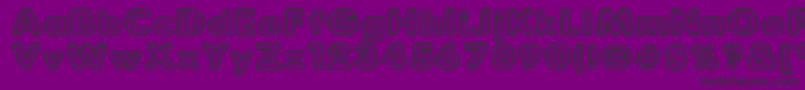 フォントParkvane – 紫の背景に黒い文字