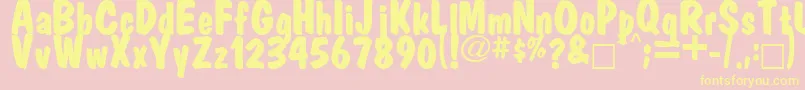 fuente Market – Fuentes Amarillas Sobre Fondo Rosa