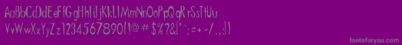 Oriently Font – Gray Fonts on Purple Background
