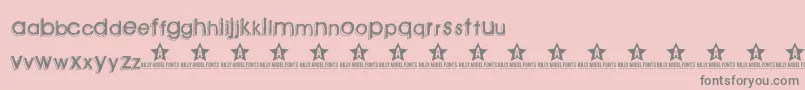 Greenpil Font – Gray Fonts on Pink Background