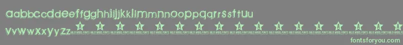Greenpil Font – Green Fonts on Gray Background