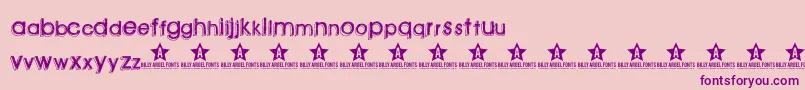Greenpil Font – Purple Fonts on Pink Background