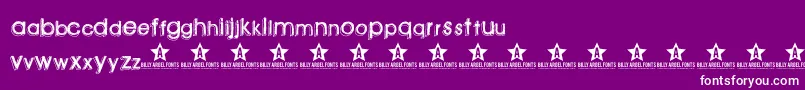 Greenpil Font – White Fonts on Purple Background