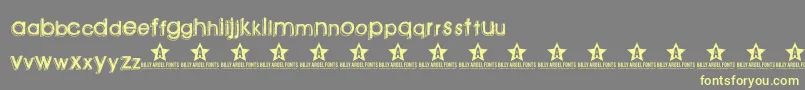 Greenpil Font – Yellow Fonts on Gray Background
