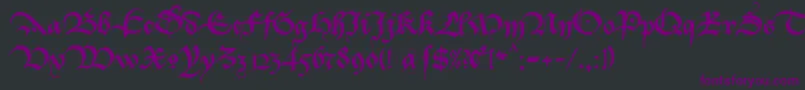 BastardaK Font – Purple Fonts on Black Background