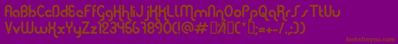 ElephontRegular Font – Brown Fonts on Purple Background