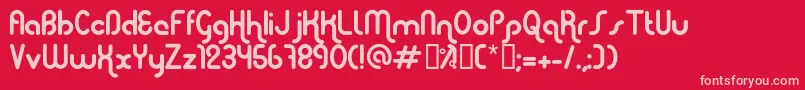 ElephontRegular Font – Pink Fonts on Red Background