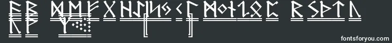 RuneG2-fontti – valkoiset fontit