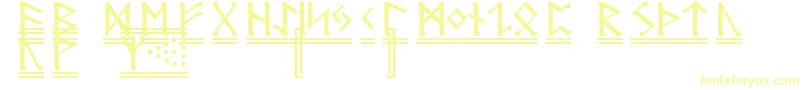 Шрифт RuneG2 – жёлтые шрифты