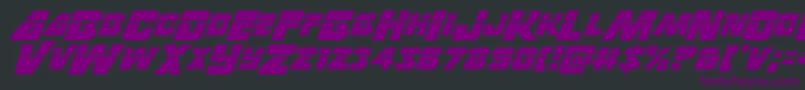 Thunderstrikelaser Font – Purple Fonts on Black Background