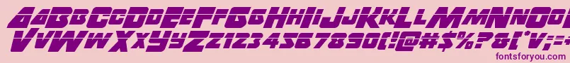 Thunderstrikelaser Font – Purple Fonts on Pink Background