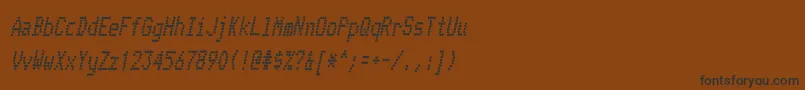 TelidoninkcdBolditalic Font – Black Fonts on Brown Background