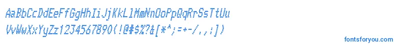 TelidoninkcdBolditalic-Schriftart – Blaue Schriften
