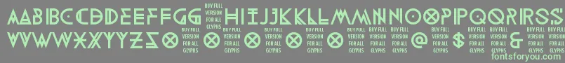 DigitaltherapyDemo Font – Green Fonts on Gray Background