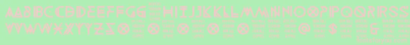 DigitaltherapyDemo Font – Pink Fonts on Green Background