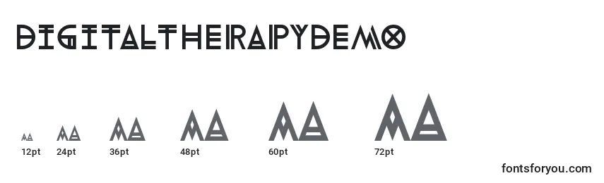 DigitaltherapyDemo Font Sizes