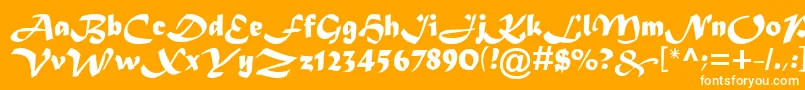 Asylbekm08matura.Kz Font – White Fonts on Orange Background