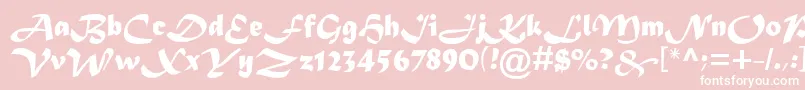 Asylbekm08matura.Kz Font – White Fonts on Pink Background