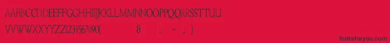 Kellnearhc-Schriftart – Schwarze Schriften auf rotem Hintergrund