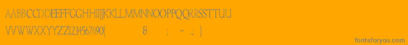 Kellnearhc Font – Gray Fonts on Orange Background