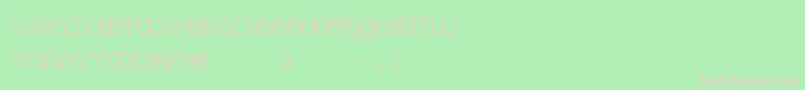 Kellnearhc Font – Pink Fonts on Green Background