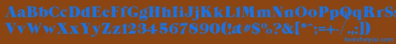 Подробнее о шрифте Grandeecp Шрифт Grandeecp – синие шрифты на коричневом фоне