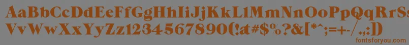 More about Grandeecp Font Grandeecp Font – Brown Fonts on Gray Background