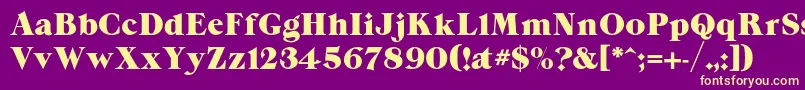 More about Grandeecp Font Grandeecp Font – Yellow Fonts on Purple Background