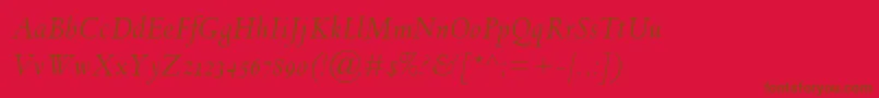 Шрифт SpectrumMtOsfItalic – коричневые шрифты на красном фоне