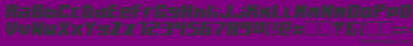 KilotonCondensedItalic Font – Black Fonts on Purple Background