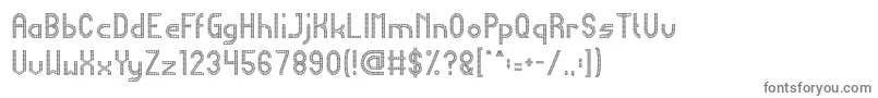 HarmonicVibration Font – Gray Fonts on White Background