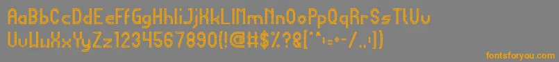 HarmonicVibration Font – Orange Fonts on Gray Background