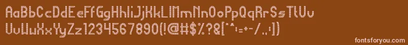 HarmonicVibration Font – Pink Fonts on Brown Background