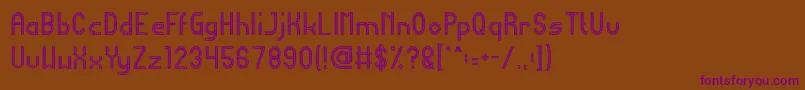 HarmonicVibration Font – Purple Fonts on Brown Background