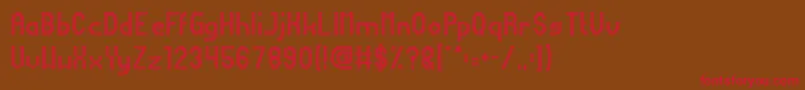 HarmonicVibration Font – Red Fonts on Brown Background