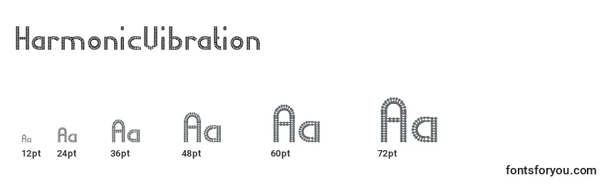 Размеры шрифта HarmonicVibration