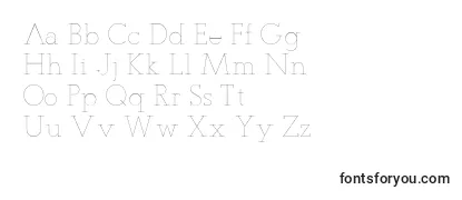 Review of the TeletexUltralight Font