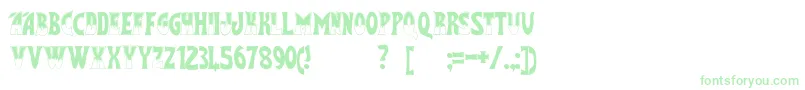 FlashGordon Font – Green Fonts on White Background