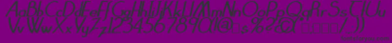 ClarittyBolditalic Font – Black Fonts on Purple Background