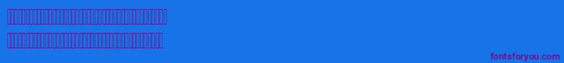 LotusBold Font – Purple Fonts on Blue Background