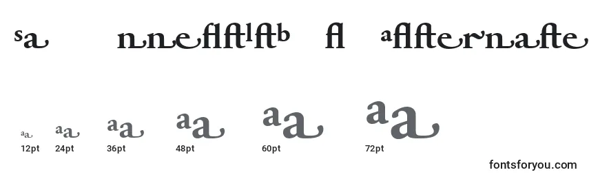 SabonnextLtBoldAlternate Font Sizes